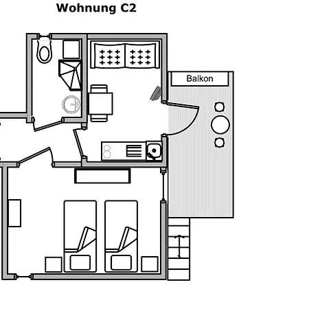 Am Apfelgarten-3 Mit Pkw-parkplatz, Christianiweg דירה